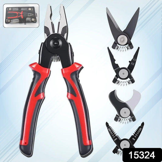 5 in 1 Wire Stripper Pliers Set Soft Grip, Anti-Slip, Alloy Steel, Cutting & Stripping