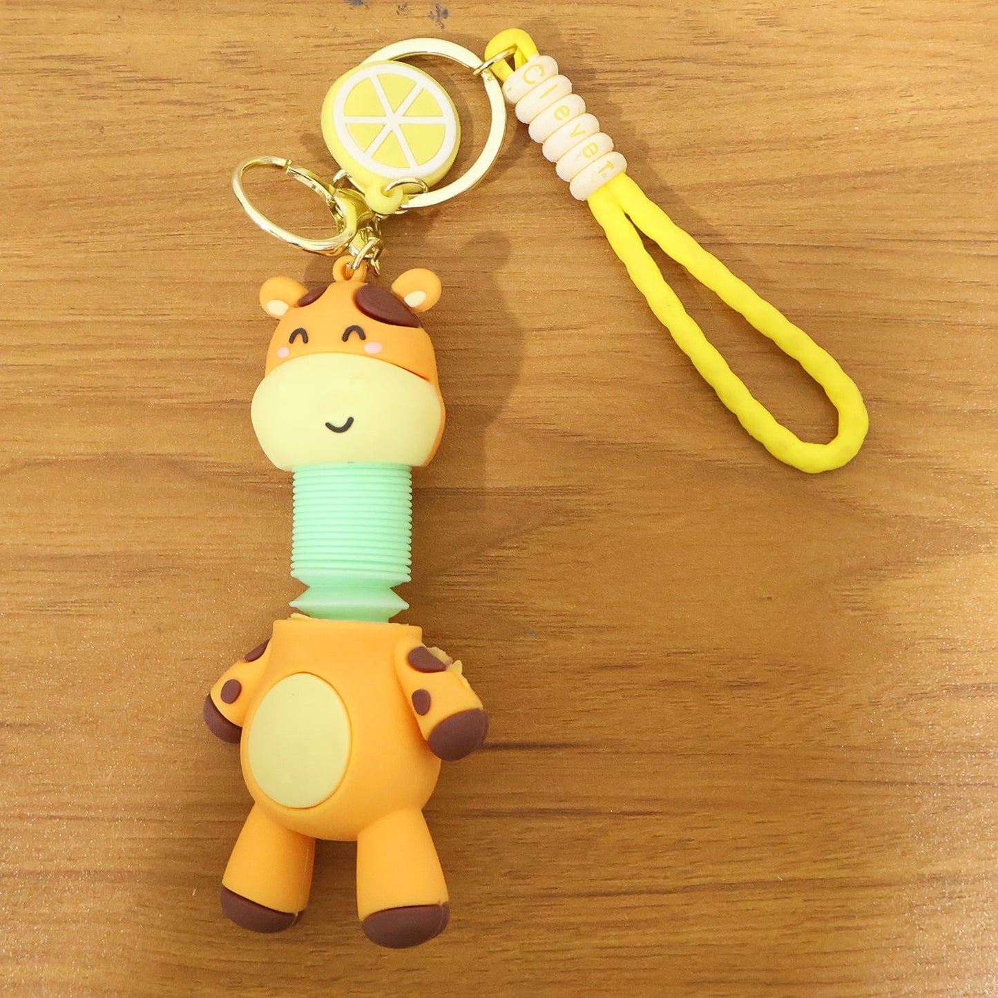 Cute Giraffe Cartoon Keychain (1 Pc)