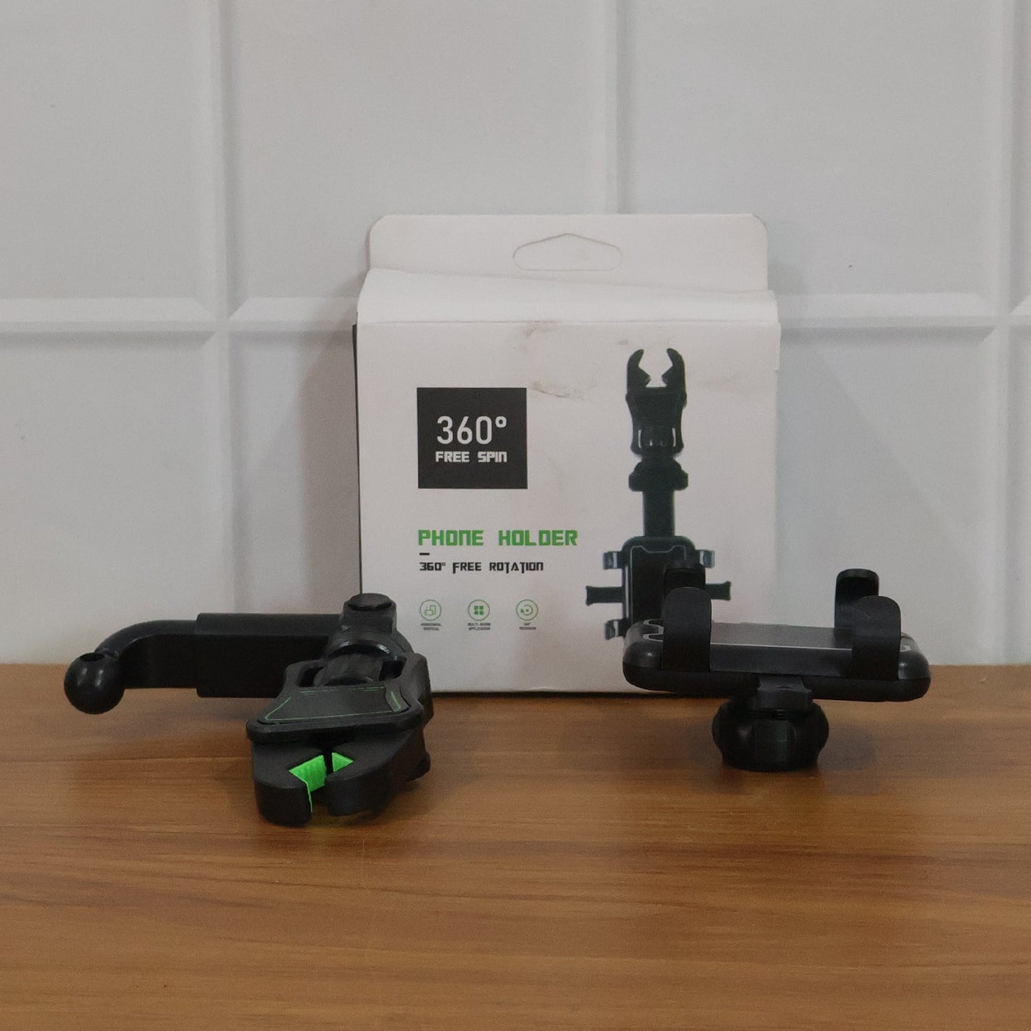 Rearview mirror phone stand