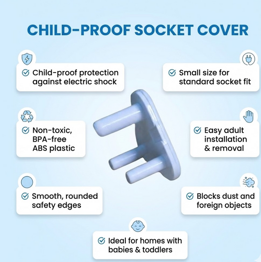 Safety Cover Guards for Electric Socket Plug (Small)