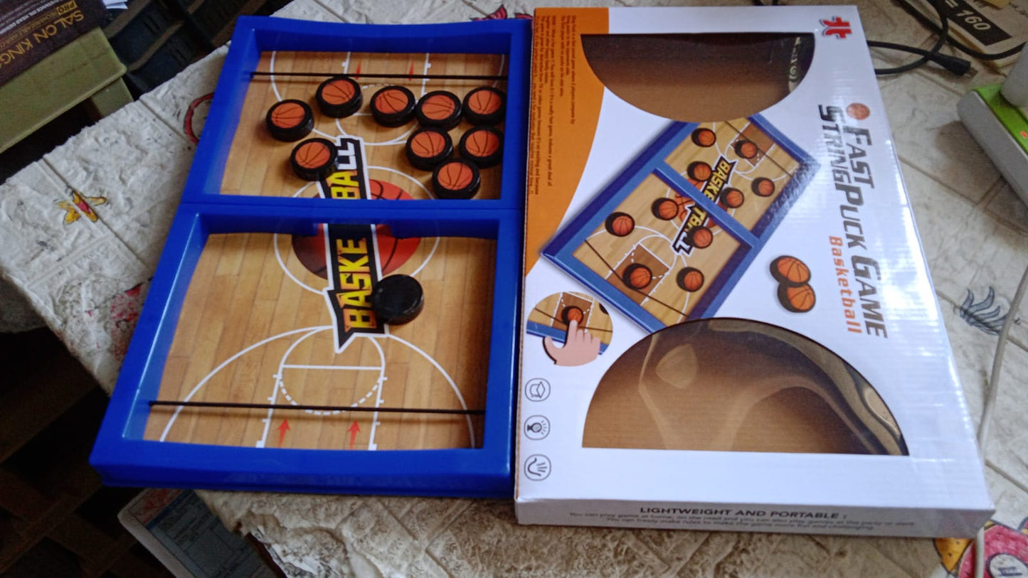 Fast Sling Basketball Puck Game Paced Table Desktop Battle Ice Hockey Game