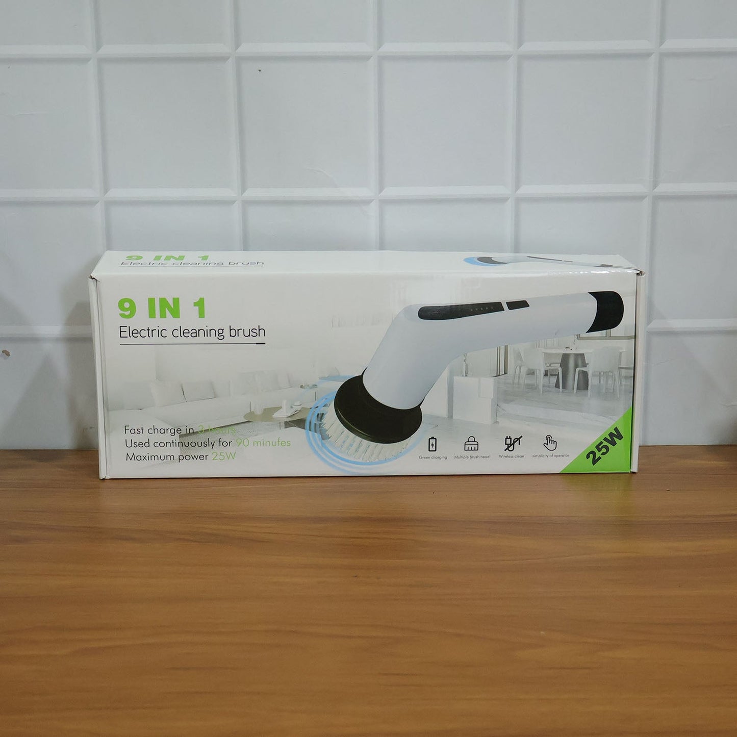 Portable electric scrubber set