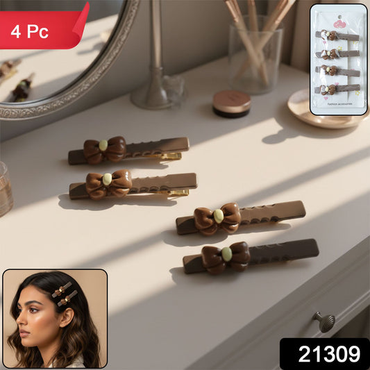 Stylish bow hair clip set for girls