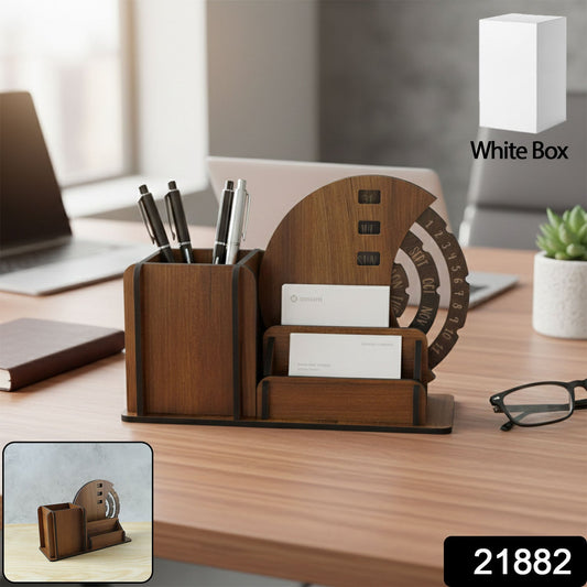 Desktop storage and calendar wheel product