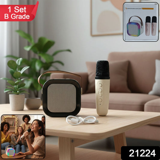 B Grade Portable Karaoke Speaker (1 Set)