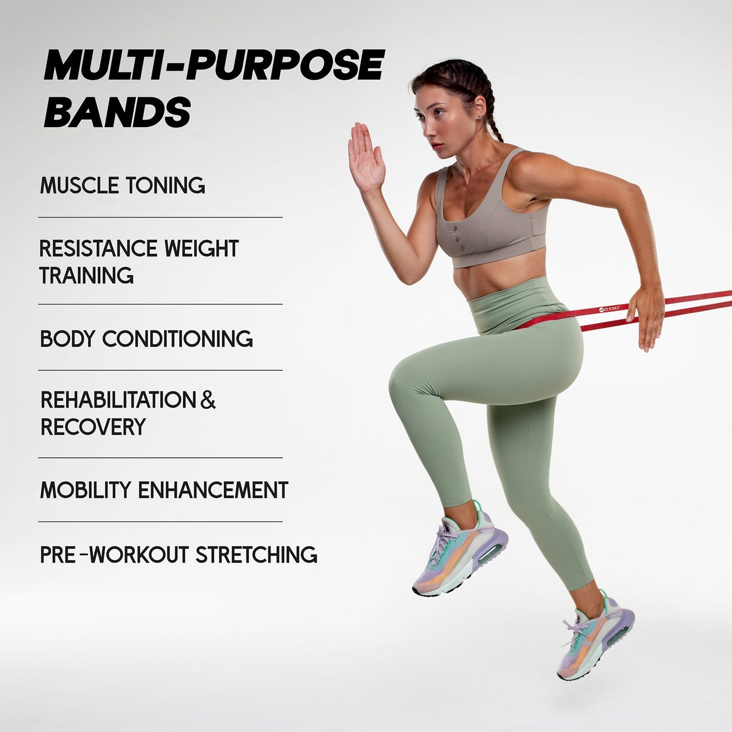 Heavy-Duty Resistance Exercise Band 2080×13 mm