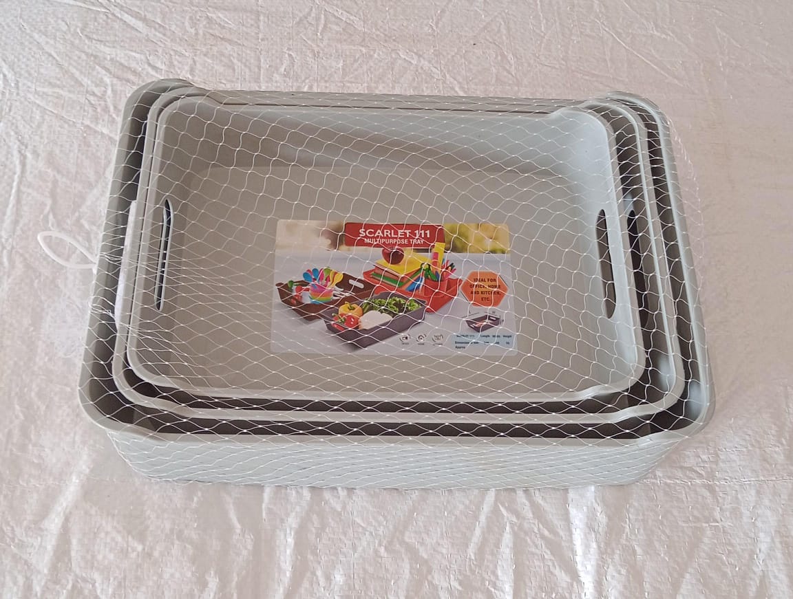 Multi Purpose Tray, Cosmetics, Stationary Set of 3