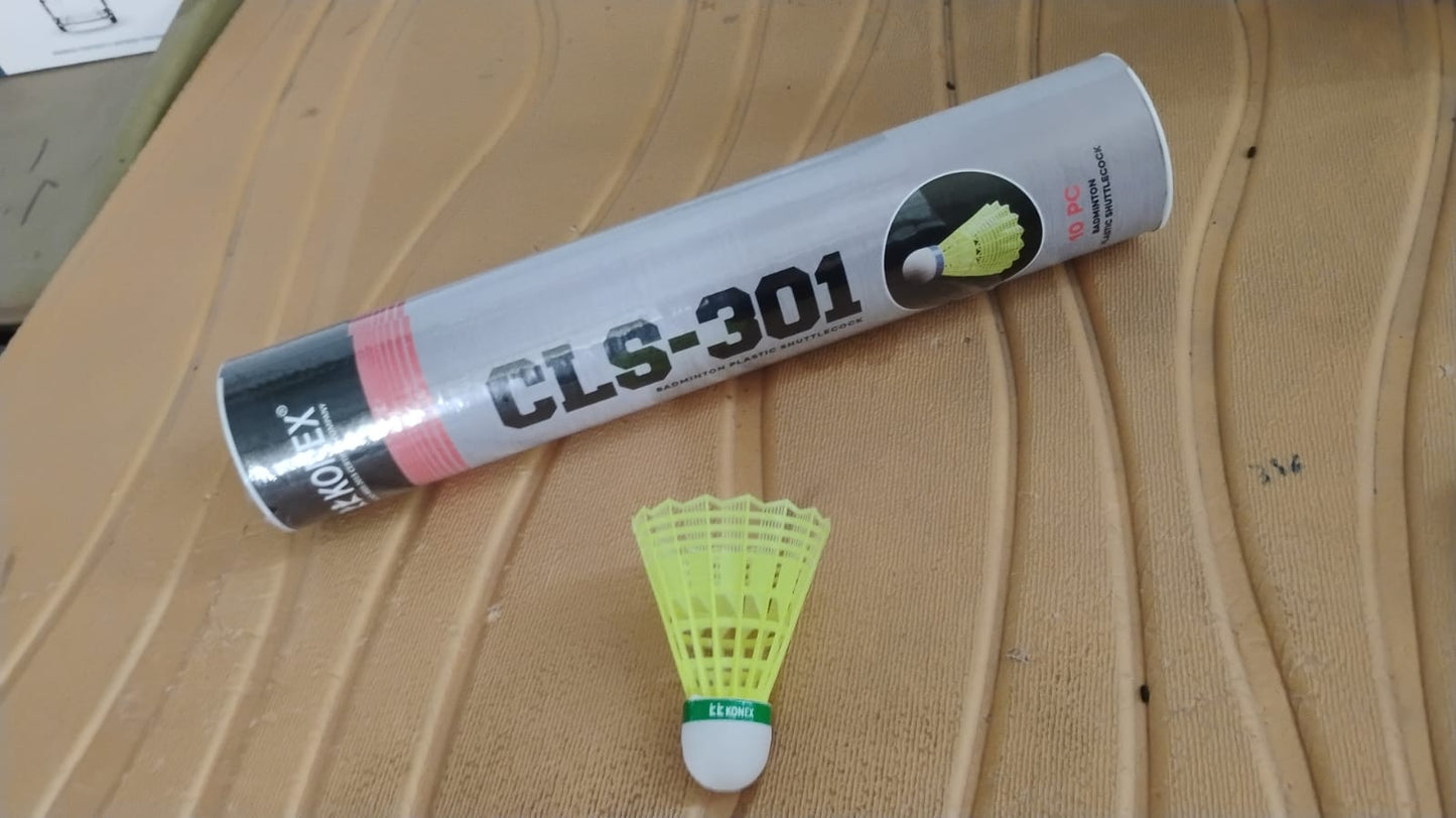 Konex Premium Plastic Badminton Shuttlecock Set (10 Pcs)