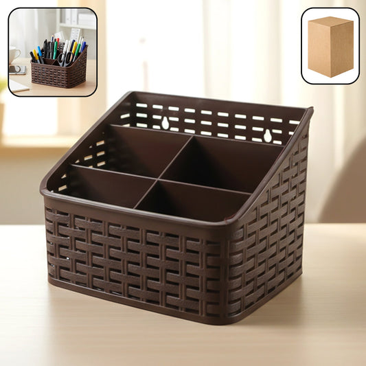 5 Compartment Multipurpose Desk Organizer Basket (1 Pc)