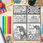 Creative Kids Colouring & Activity Poster Set (11 Pc)