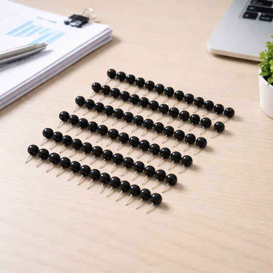 Black Push Pins