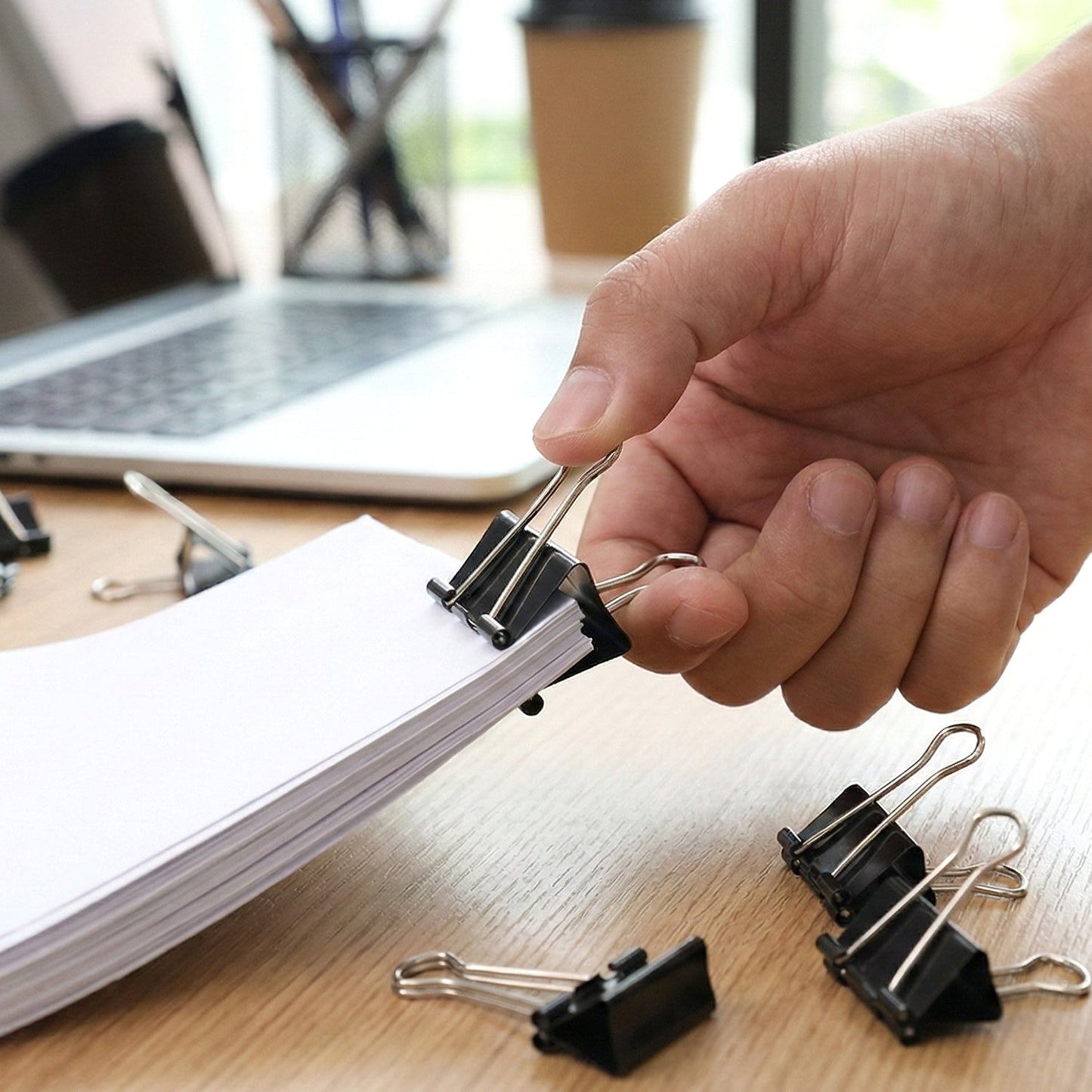 Black Binder Clips
