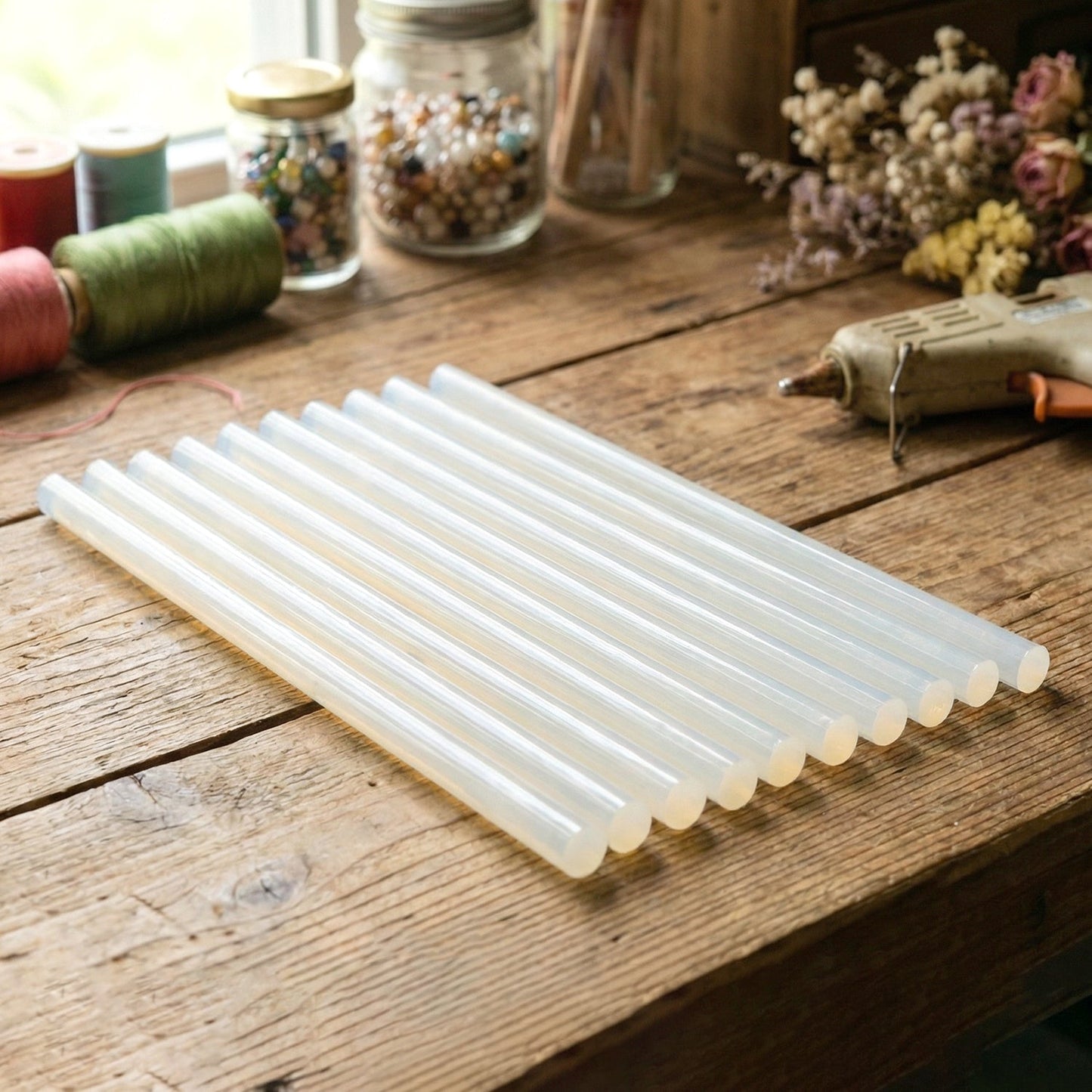 Strong adhesive hot melt sticks