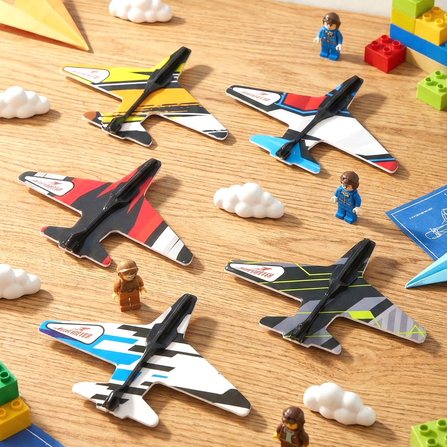 Air Battle Plane Launcher Gun Toy for Kids – Foam Glider Set (1 Set)