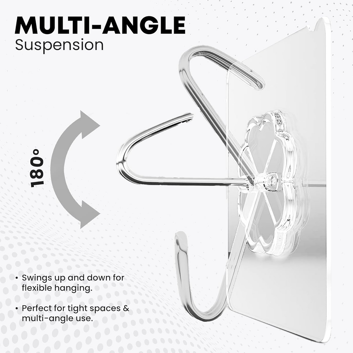 Multipurpose Strong Small Stainless Steel Adhesive Wall Hooks