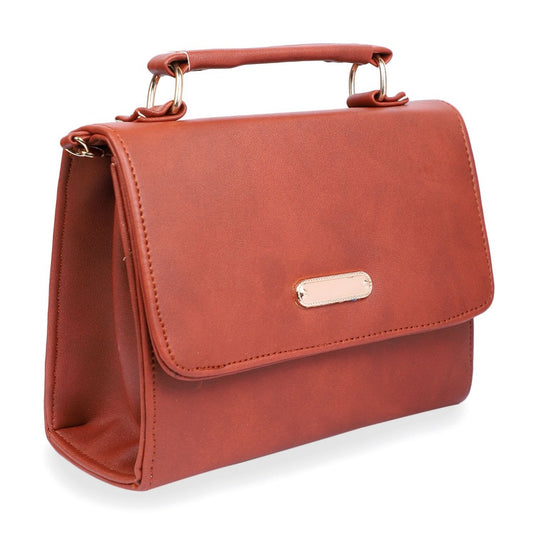 Generic Women's Faux Synthetic Leather Sling Bag (Tan)