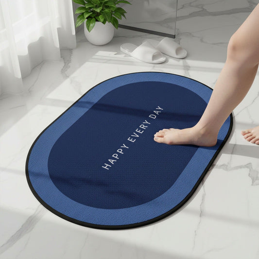 Anti slip Oval Mat, Super Absorbent Floor Mat, Bath Mat, Soft Carpet , bathmat
