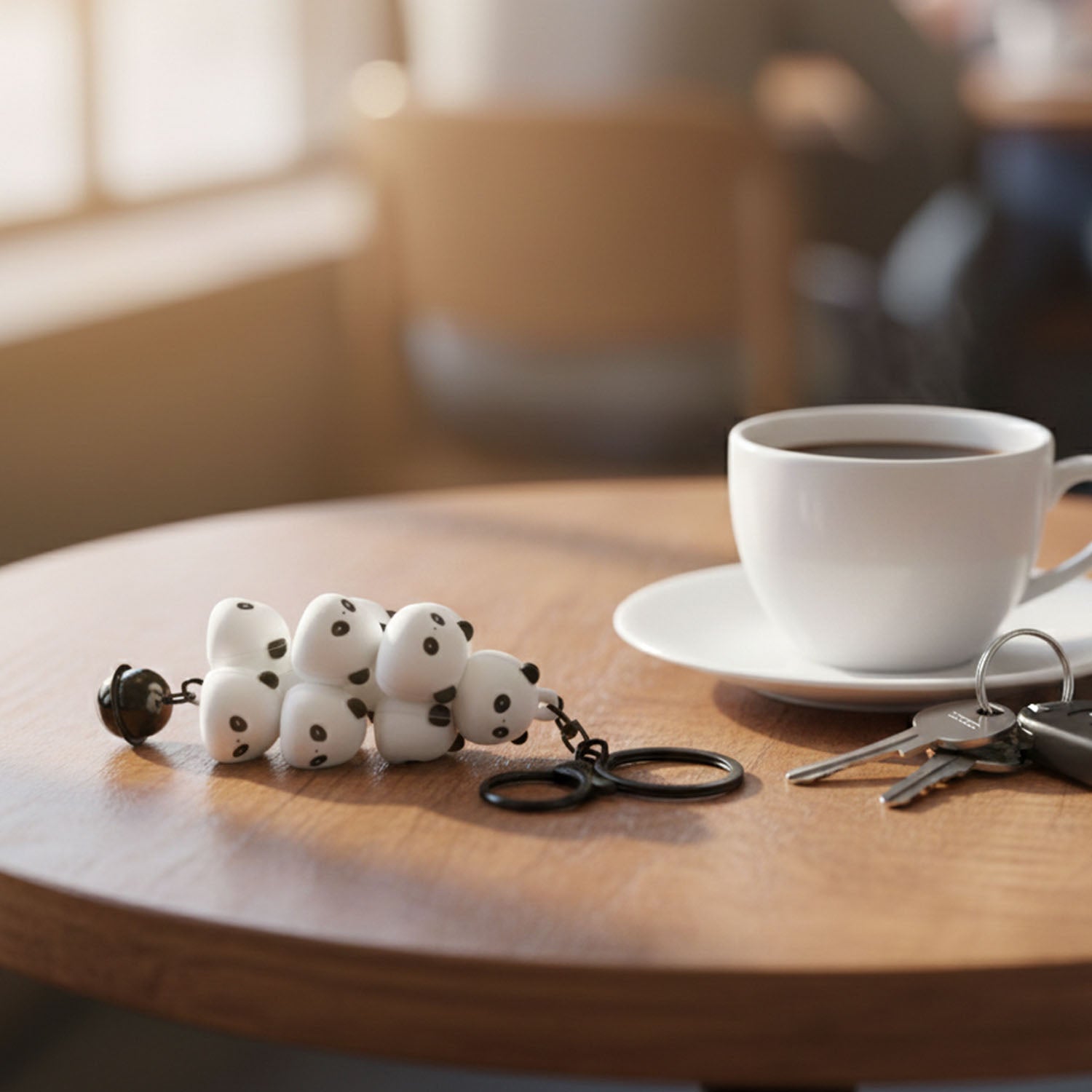 Trendy cloud shape key ring