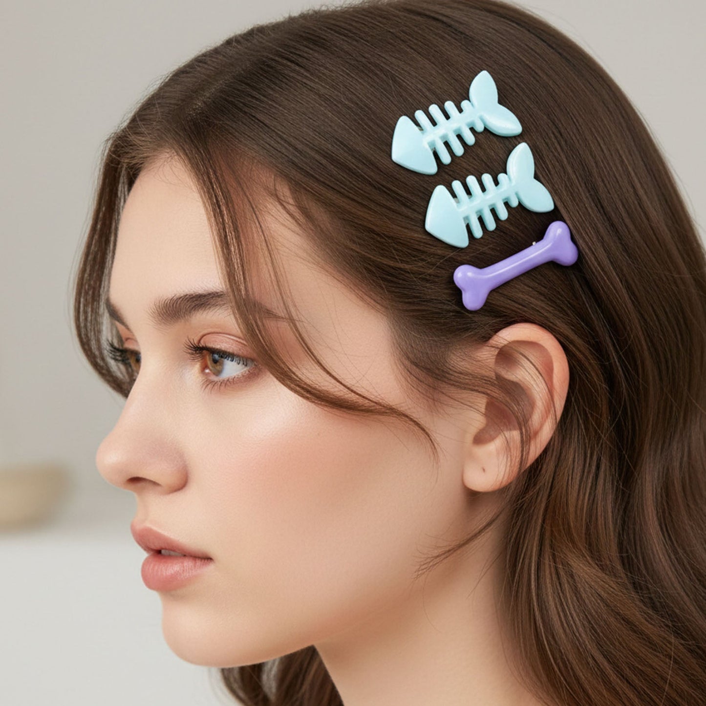 Fashion fishbone hair pins set