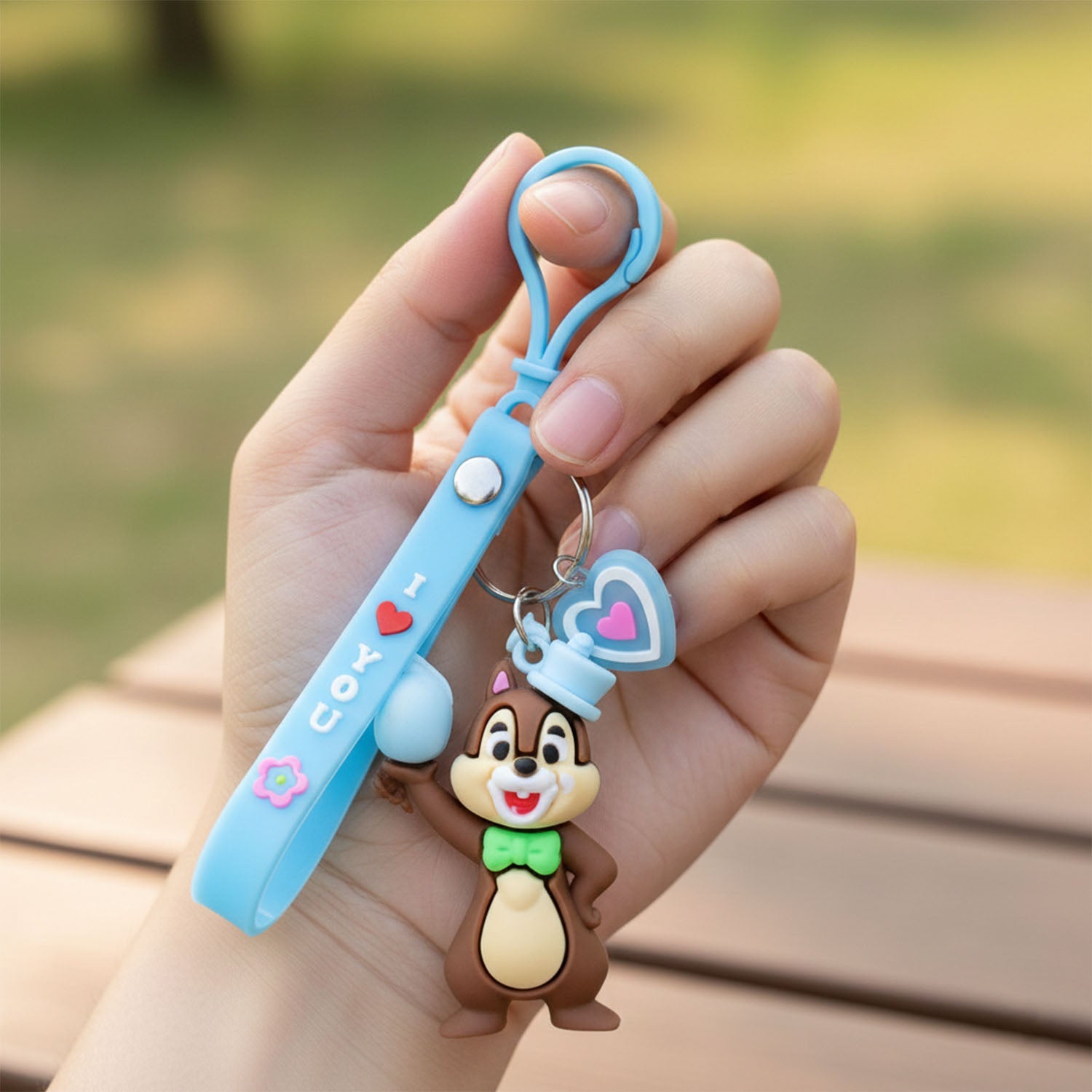 Trendy squirrel theme keychain