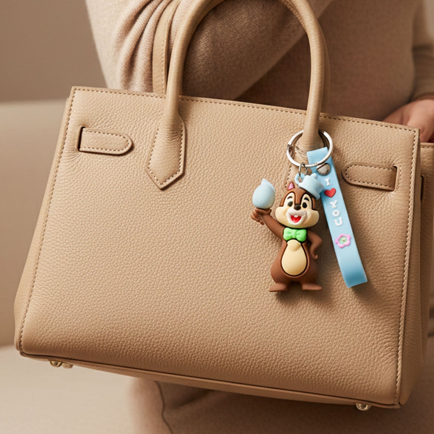 Cartoon squirrel bag accessory