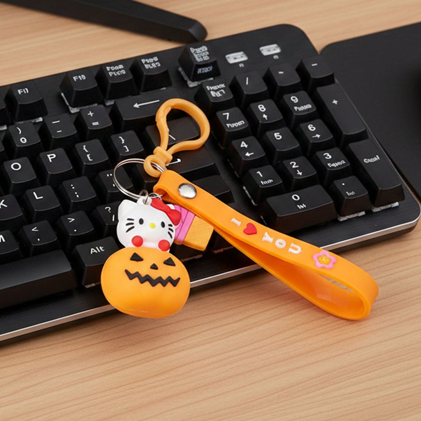 Kids cartoon keychain charm