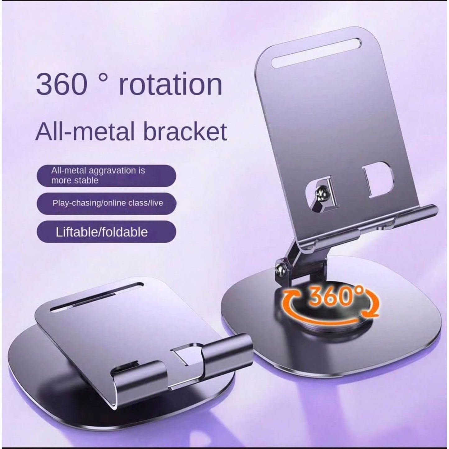 Mobile Stand Foldable & 360° Rotatable Mobile Stand (1 Pc)