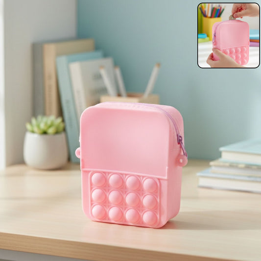 Kids pop it fidget shoulder bag