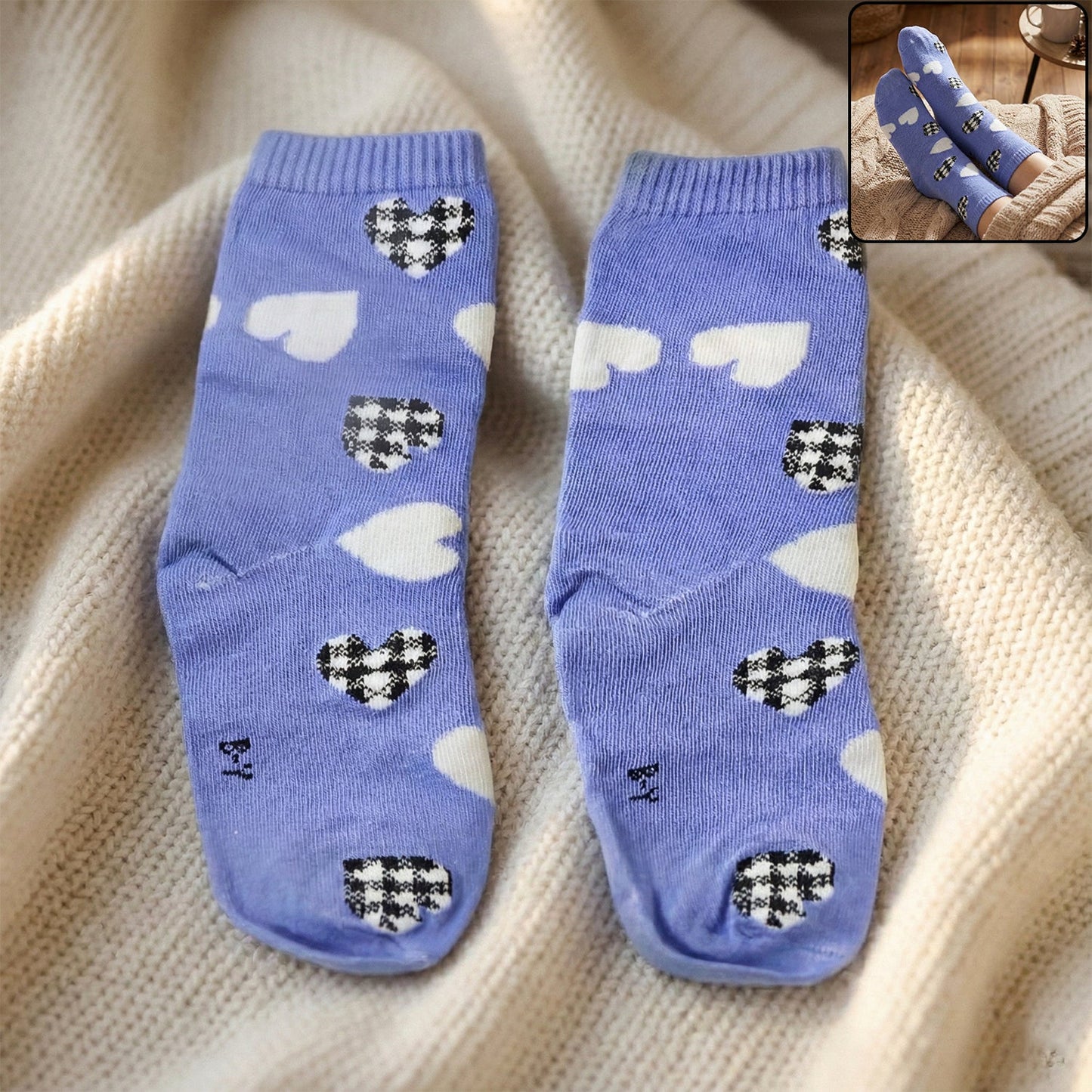 Printed Ankle-Length Fashion Socks (1 Pair)