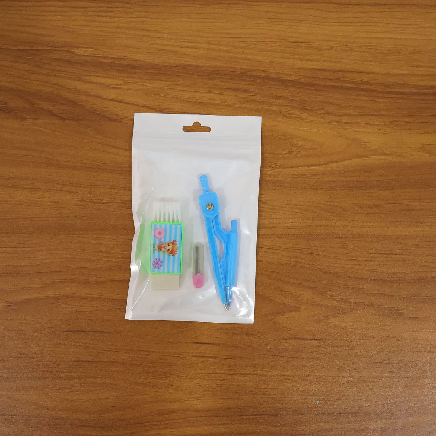 Premium Kids Plastic Drawing Compass Geometry Set (1 Set)